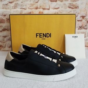 fendi rockoko slip on sneakers